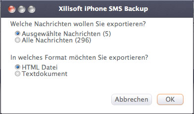 iphone sms auf mac speichern