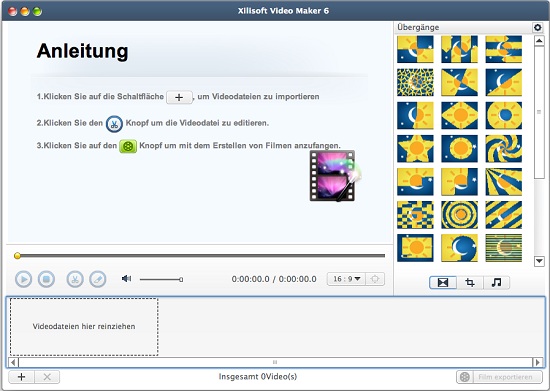 Xilisoft Video Maker for Mac Anleitung